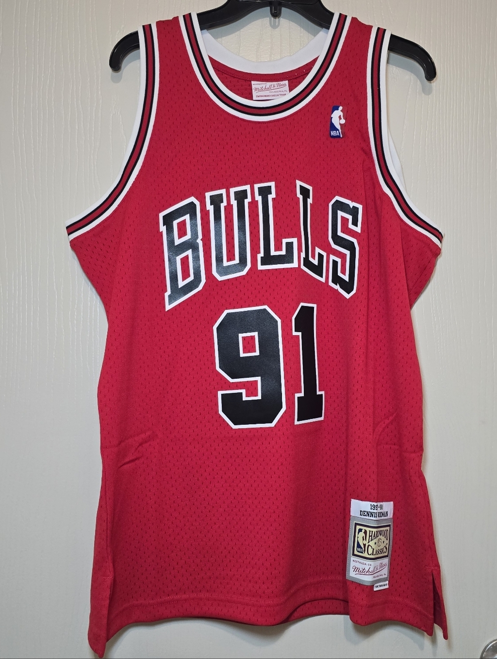 Mens Mitchell & Ness NBA Swingman Road Jersey Chicago Bulls 1997 Dennis Rodman L